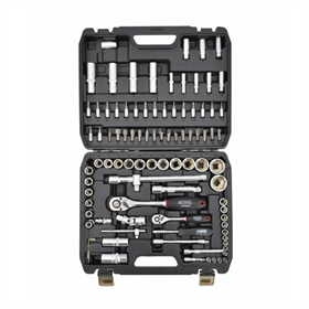 Klucze nasadowe 1/2", 1/4", zestaw 94 elementów Awtools AW39094BL