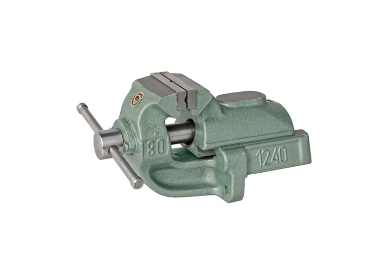 Imadło ślusarskie 1240-125L stałe z prowadzeniem pryzmowym Bison S.A. 5907412037974