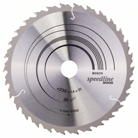 Tarcza pilarska Speedline Wood 235x30/25mm Z30 Bosch 2608640807