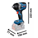 Klucz udarowy Bosch GDS 18V-750 C ProCORE 2x8,0Ah L-BOXX 136
