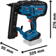 Zszywacz akumulatorowy do drewna Bosch GTH 18V-38 M