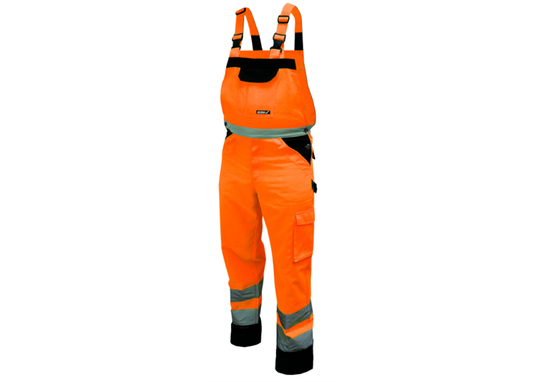 Spodnie ochronne odblaskowe ogrodniczki rozm.M,pomarańczowe Dedra BH81SO2-M