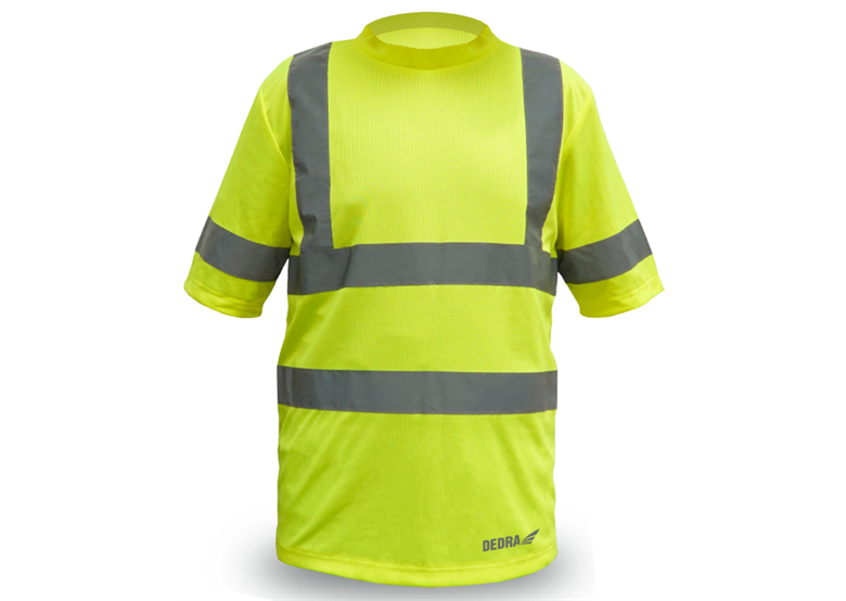 Koszulka męska t-shirt odblaskowa, żółta rozm S Dedra BH81T1-S