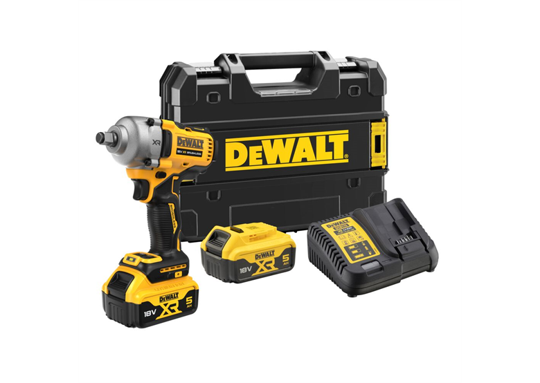 Klucz udarowy DeWalt 18V XR DCF891P2T 2x5.0Ah
