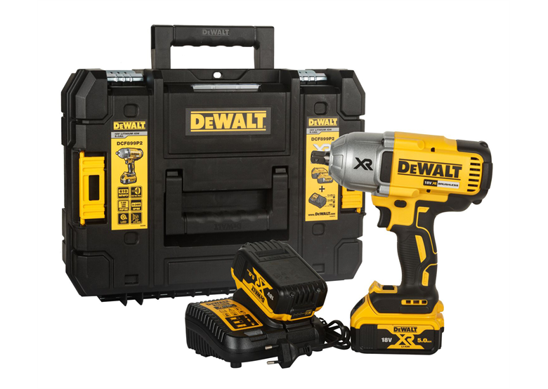 Klucz udarowy DeWalt 18V XR DCF899P2 2x5.0Ah