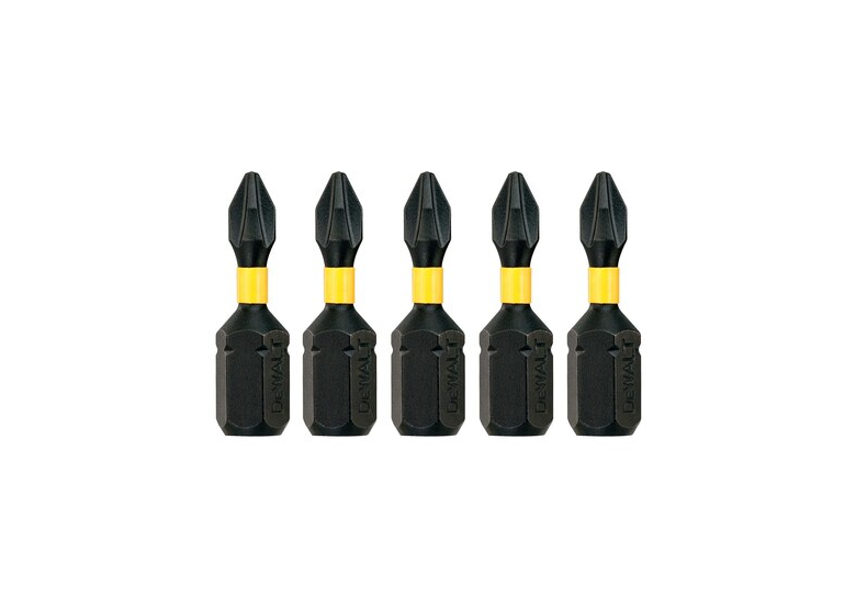 Końcówki wkrętarskie EXTREME IMPACT Torsion PH1/25mm, 5szt. DeWalt DT7993T