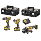 Zestaw elektronarzędzi 18V DeWalt XR DCK384P2T 2x5.0Ah