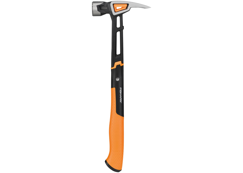 Młotek ciesielski IsoCore z karbowanym obuchem, XXL Fiskars 1020216