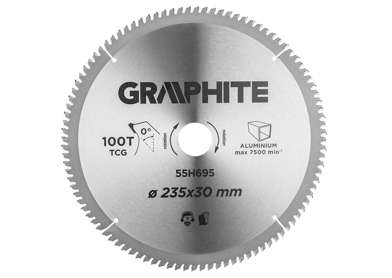 Tarcza do aluminium 235x30mm Graphite 55H695