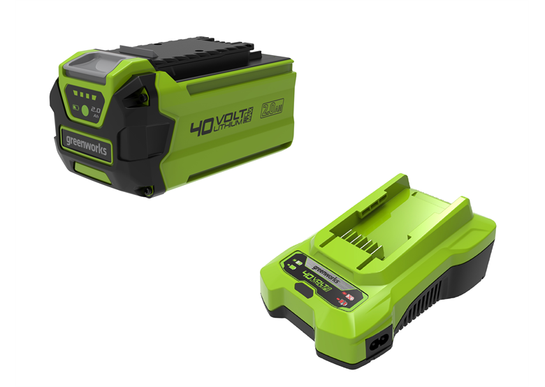 Zestaw akumulator 40 V 2.0 Ah z ładowarką Greenworks GSK40B2