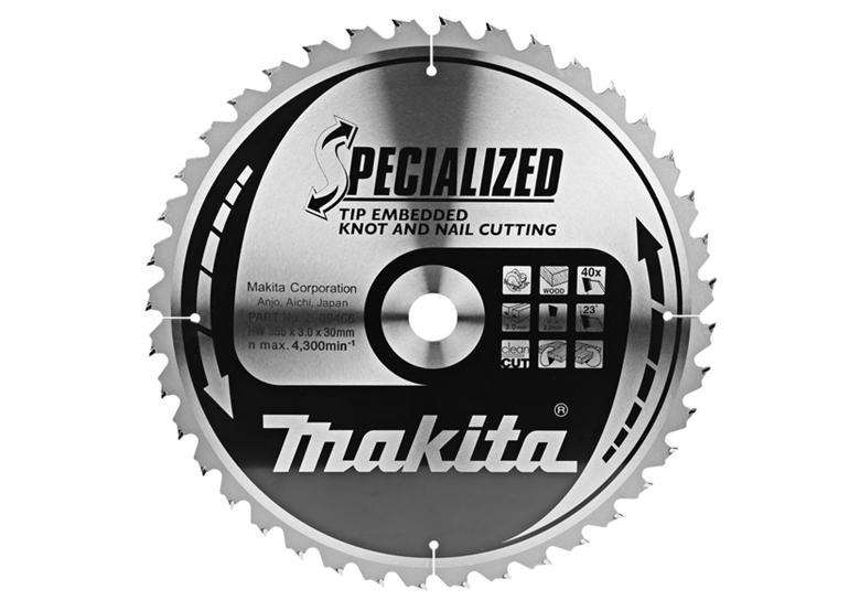 Specjalistyczna tarcza do pilarki ręcznej CSCE35540G 355x30mm Z40 Makita B-09466