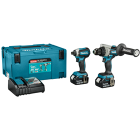 Zestaw narzędzi akumulatorowych 18V Makita DLX2545TJ 2x5.0Ah
