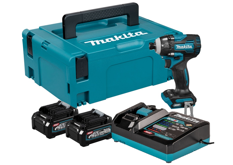 Zakrętarka udarowa Makita XGT TD004GD201 2x2.5Ah