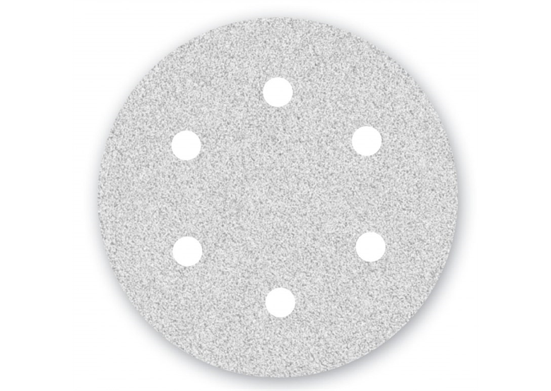 Papier ścierny Menzer WHITE fi 225 z 6 otworami K100 do szlifierek do gipsu 25 szt/opak. LHS/TBS 225 PRO Menzer MG231271100