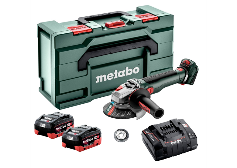 Szlifierka kątowa Metabo WVB 18 LT BL 11-125 Quick 2x5.5Ah