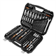Klucze nasadowe CRV 1/2",  3/8",  1/4",  zestaw 219 elementów Neo 10-076