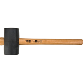 Młotek gumowy 75mm/680 g, trzonek hikorowy Neo 25-053