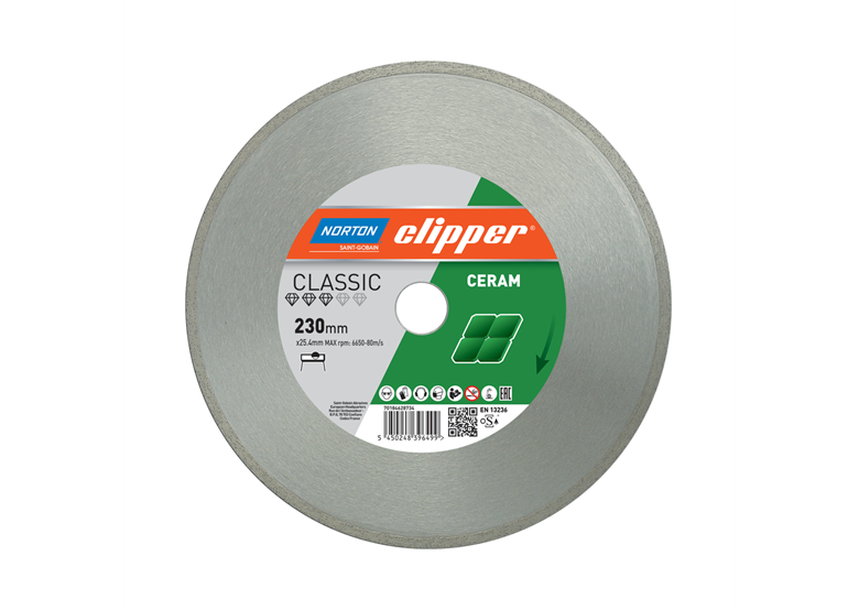 Tarcza diamentowa 230x25,4mm Norton Classic Ceramic
