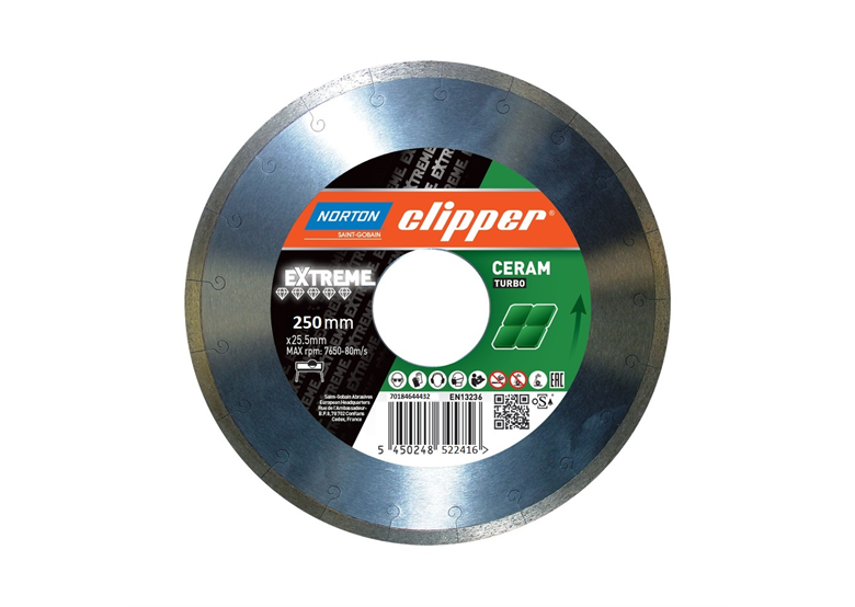 Tarcza diamentowa 250x25,4mm Norton Extreme Ceramic