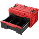 Zestaw szuflad na platformie kołowej Qbrick System ONE 2.0 WORKSHOP DRAWERS SET nr 5 RED Ultra HD Custom