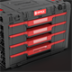 Skrzynka z szufladami Qbrick System PRIME DRAWER 4 TOOLBOX BASIC