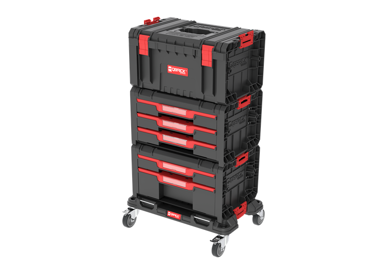 Zestaw szuflad na platformie kołowej Qbrick System PRO DRAWER Workshop SET 2