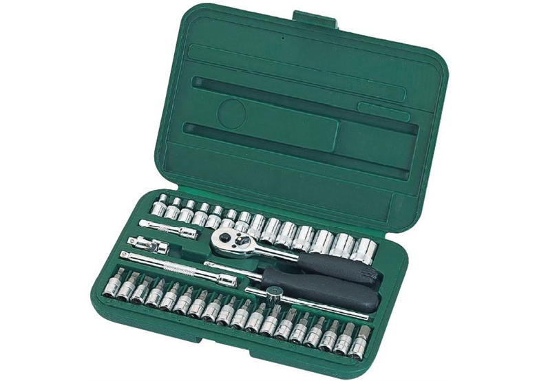 Zestaw 38-częściowy kluczy nasadowych 1/4'' metrycznych Sata GL09002