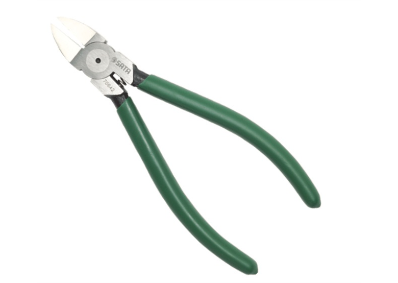 Szczypce diagonalne tnące bocznie do cięcia plastiku 6" Sata ST70642ST