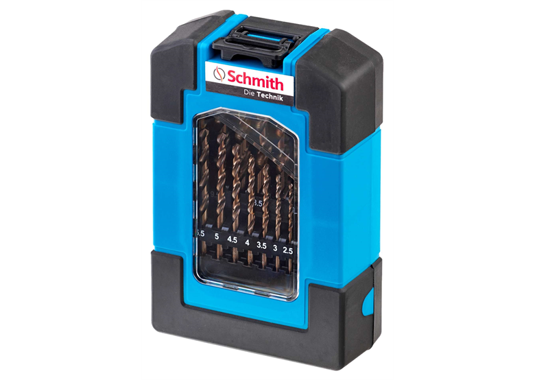 Komplet wierteł do metalu kobaltowych 19 szt Schmith SQWCO-01