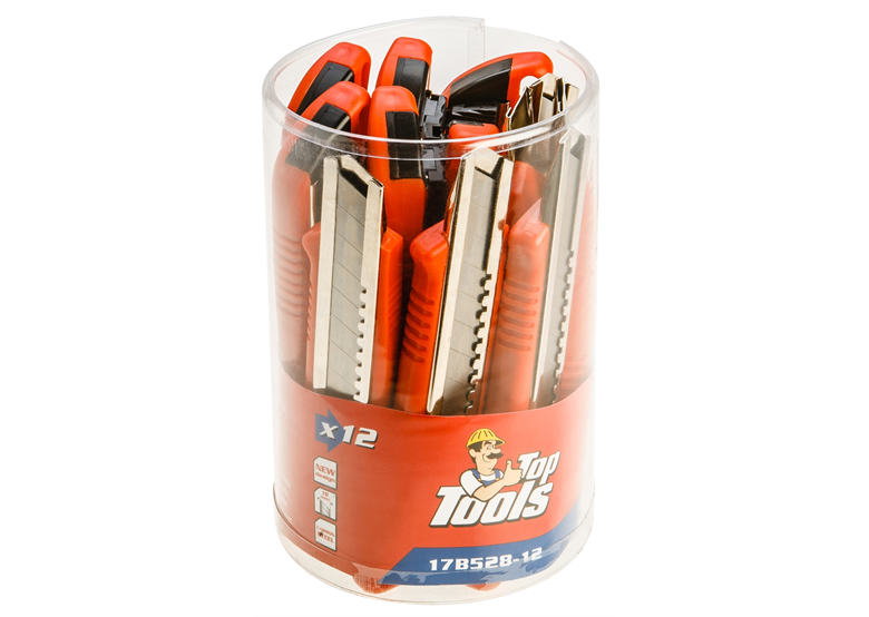 Nóż z ostrzem łamanym 18mm Top Tools 17B528-12
