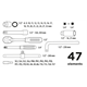 Klucze nasadowe 47szt. Top Tools 38D550