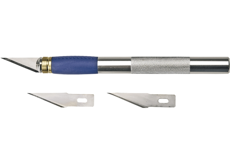 Nóż modelarski, 3 ostrza, 155mm Topex 17B703