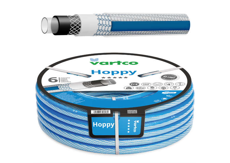 Wąż ogrodowy 1/2" 50m 6-warstwowy HOPPY TFS Vartco HOPPY TFS 1006120050