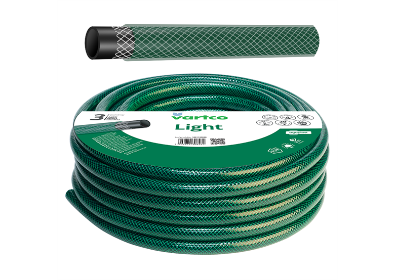 Wąż ogrodowy 1" 20 m 3-warstwowy LIGHT Vartco LIGHT 1001100020