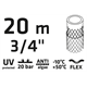 Wąż ogrodowy 20 m, 3/4"ECONOMIC Verto 15G803