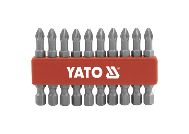 Groty do wkrętarki 10 sztuk PH2 x 50 s2 Yato YT-0478