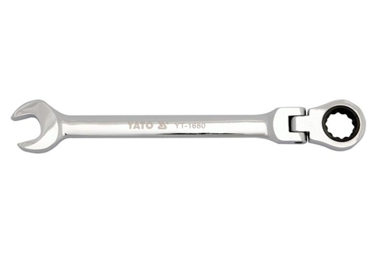 Klucz płasko-oczkowy z grzechotką i przegubem 13 mm Yato YT-1679