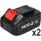Klucz udarowy Yato YT-82807 2x3.0Ah